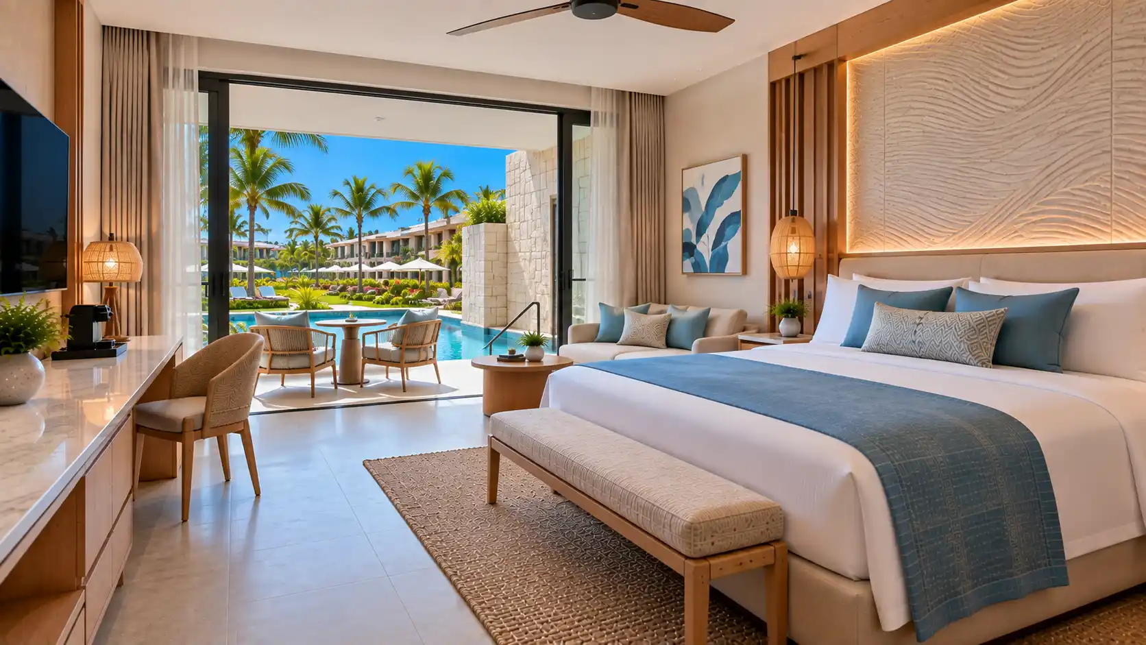 1 King Bed Deluxe Swim Up Room